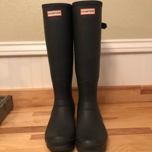 Women's Original Back Adjustable Rain Boots: Navy